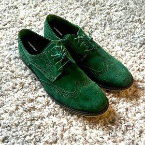 Men’s size 13 Diba green suede dress shoes